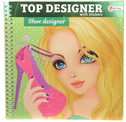 Toi-Toys carnet à dessin chaussures avec autocollants