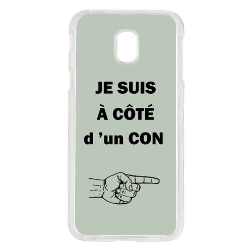 Coque Con Sur Fond Vert Pastel Compatible Galaxy J5 2017 Transparent