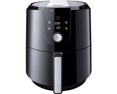 Steba 26–50–00 HF 5000 XL (1800 W, Hot Air Fryer Friteuse à air chaud avec écran numérique, sans huile, facile à nettoyer, 5,2 l), noir