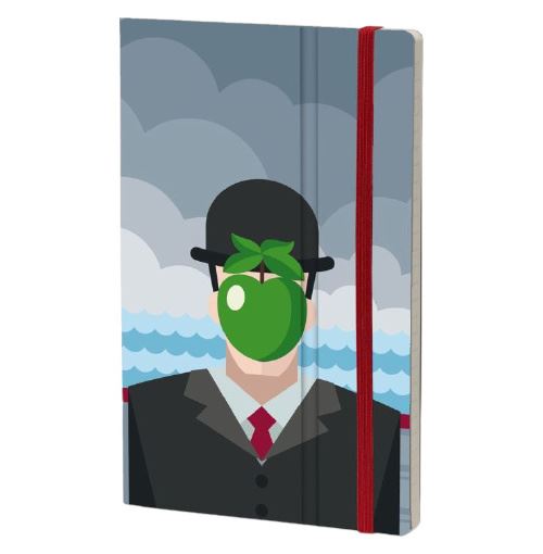 Stifflex carnet Magritte 13 x 21 cm papier gris