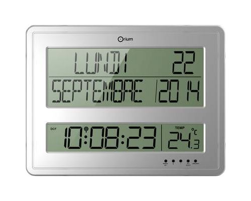 Horlogekalender Grootheden Karakters 43x32,5 cm wit