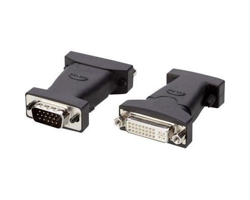 Adaptateur dvi, vga belkin f2e4261bt [1x dvi femelle 24+5 pôles - 1x vga mâle] noir