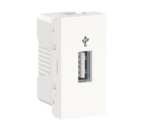 Prise USB 3.0 Unica - 1 module - Blanc