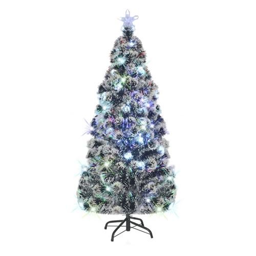 Arbre de No&euml;l artificiel et support/LED 180 cm Fibre optique