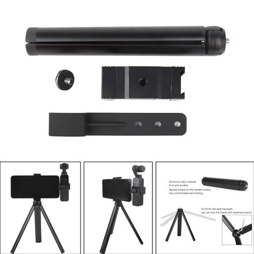 1 Set Support De Support De Téléphone Mobile En Métal Portable + Trépied Pour Dji Osmo Pocket MK3966