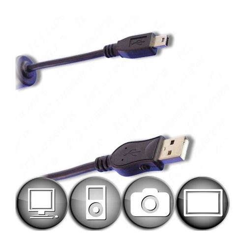 Câble mini usb b 5 contacts mâle / usb a mâle