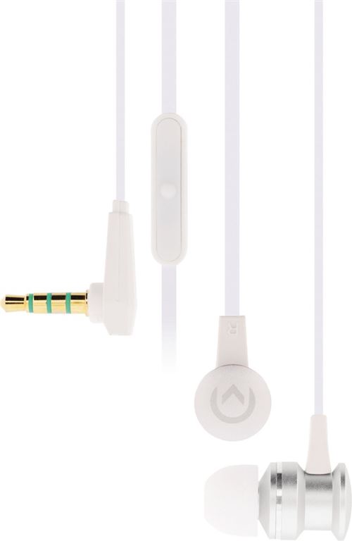 Mobilize MOB-21338 Microphone intra-auriculaire à microphone de 3,5 mm câblé Argent