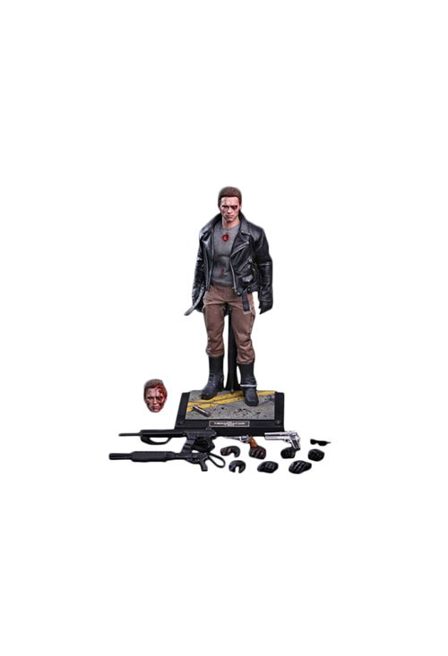 Figurine Hot Toys MMS238 - The Terminator - T-800 Battle Damaged Version
