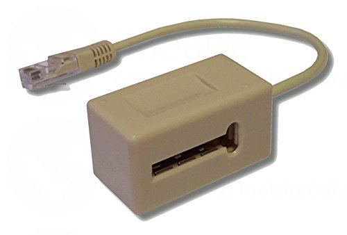 Lineaire TP19i Adaptateur RJ45 mâle/fiche PTT femelle 0,10 m Ivoire