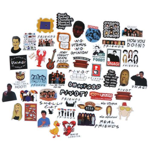 50pcs Amis autocollants bricolage scrapbooking album bagages téléphone portable