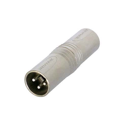 Adaptateur Neutrik XLR Mâle/Mâle NA3FF