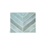 Lot de 4 Crédences Adhésives "Chevron" 29cm Vert