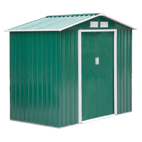 Abri de jardin - remise pour  213x130x185cm Vert