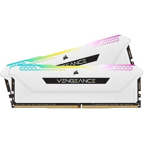 Corsair Vengeance Rgb Pro Sl - Ddr4 - Kit - 16 Go: 2 X 8 Go - Dimm 288 Broches - 3600 Mhz / Pc4-28800 - Cl18 - 1.35 V - Mémoire Sans Tampon - Non Ecc - Blanc