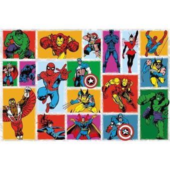 Puzzle 3000 pieces Retro Marvel, Adultes et enfants des 14 ans, Puzzle de qualité supérieure, Collection Mes Héros, 12001549, Nathan - 1