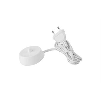 Chargeur de brosse à dents électrique remplacement modèle 3757 pour braun oral-b d17 oc18 - blanc - 1