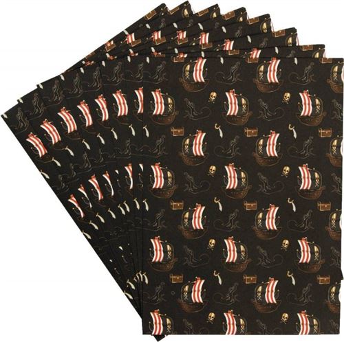 pochettes papier thème pirate