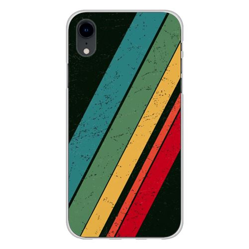 Coque en silicone imprimée compatible Apple iPhone XR Grunge