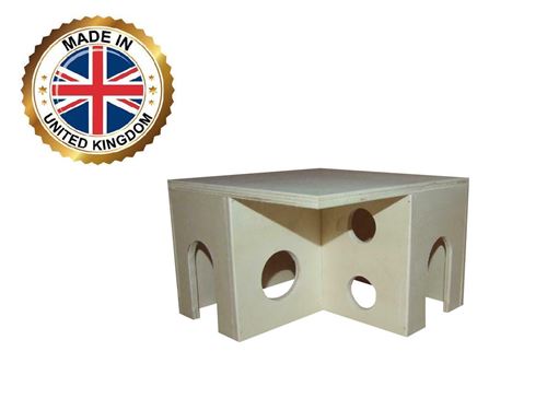 Meilleurs prix pour Coin Hamster Rat maison petit animal villa chalet cachette 10''x10''x7'' rongeur playhouse exercice jouet cachette de meubles