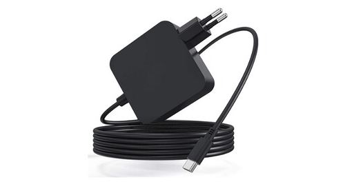 65w usb c chargeur adaptateur secteur type c new pow pour asus chromebook, transformer, zenbook, vivobook séries, macbook air 2020(13 inch), nintendo