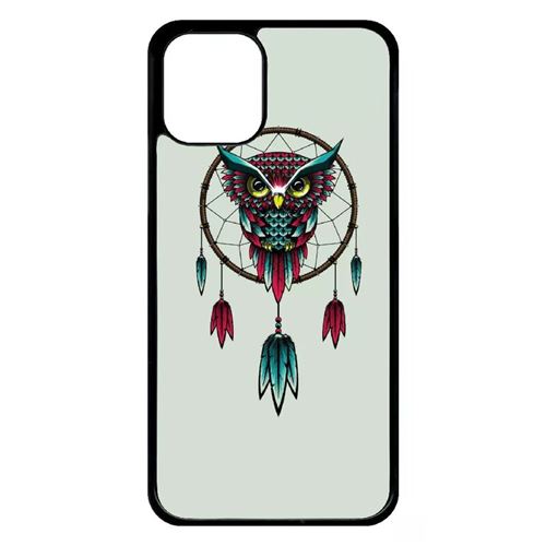 Coque My-Kase pour iPhone 11 Pro - dreamcatcher hibou tribal - Plastique Noir