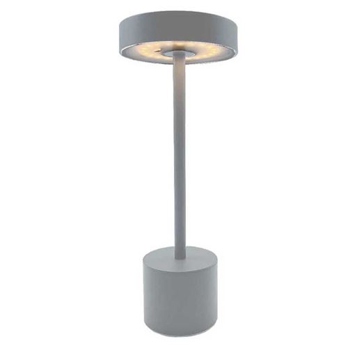 Lampe de table sans fil touch ROBY GREY Gris Aluminium