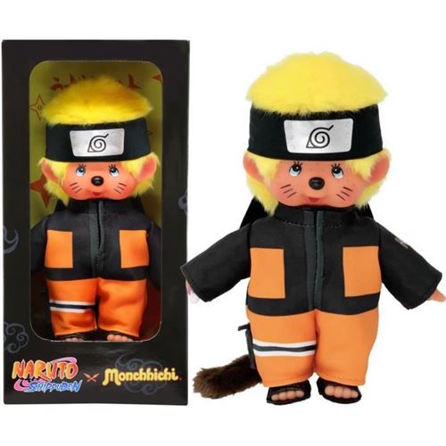 Peluche Monchhichi Naruto Shippuden - Peluche toute douce 20 cm pour enfants et adultes - SE241088
