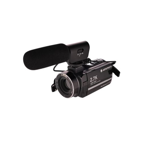 AGFAPHOTO Realimove CC2700 – Camescope Numerique, Video 2.7K, 24MP, Écran Tactile 3'', Zoom 18X, Telecommande, 2 Batteries, Micro, Batterie Lithium - Noir