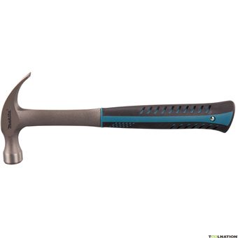 Mini Marteau à Griffes Antidérapant - Longueur 16,5 Cm - Poignée Ergonomique Caoutchouc - Pour Bricolage, Menuiserie