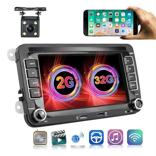 Autoradio 7 Pouces Android 10 Bluetooth GPS Caméra Intégrée YONIS