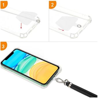 Étui Porte-téléphone En Néoprène Avec Cordon Et Mousqueton - Pour Smartphones Jusqu'à 6,7 Pouces - Randonnée, Voyage, Sport