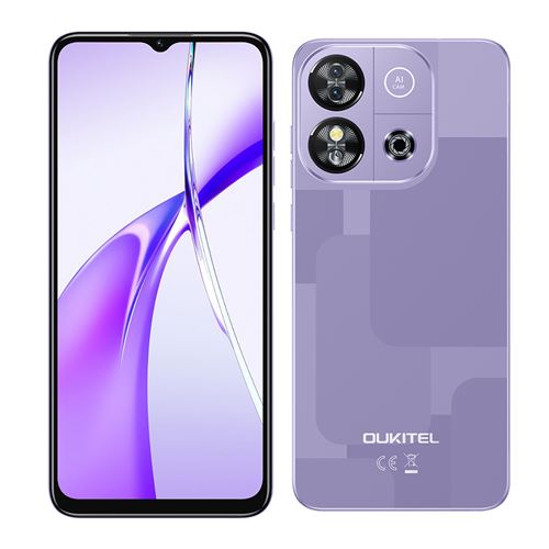 Violet-OUKITEL C57S Smartphone 6.52 64Go ROM 4300mAh Android 14 téléphone Dual SIM 4G - (215g)