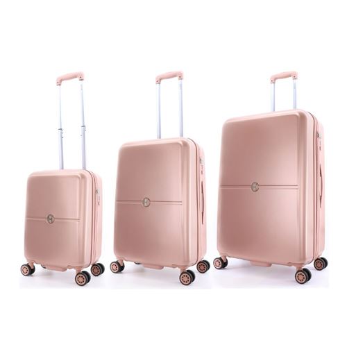 Ensemble Bagages de Voyage ELLE Chic 3 pièces Ensemble de valise de voyage  / Trolleyset - Rose - Set de 3 valises à la Fnac