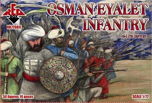 Osman Eyalet Infantry,16-17th Century - 1:72e - Red Box