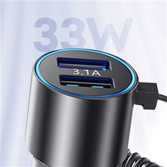 Chargeur de voiture 2 ports USB