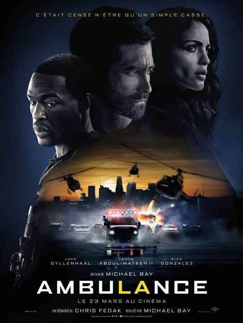 Affiche de Cinéma Originale - Ambulance - 2022 - Michael Bay - 116x158cm