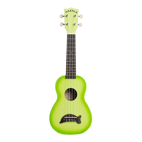 Kala Makala MK-SD-GNB - Ukulélé soprano dolphin - Green burst (+ housse)