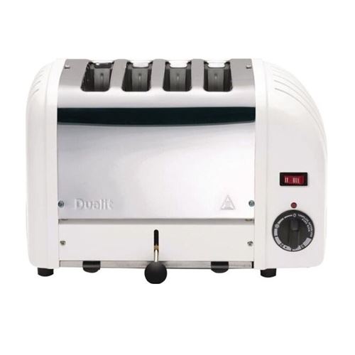 Grille-pains 4 fentes 2200w blanc classic - 40368 - DUALIT