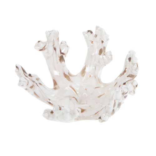 Corail blanc et or sulfure - Amadeus - Blanc - Verre