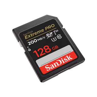 SanDisk Extreme Pro - Carte mémoire flash - 128 Go - Video Class V30 / UHS-I U3 / Class10 - SDXC UHS-I