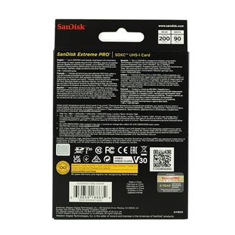 SanDisk Extreme Pro - Carte mémoire flash - 128 Go - Video Class V30 / UHS-I U3 / Class10 - SDXC UHS-I