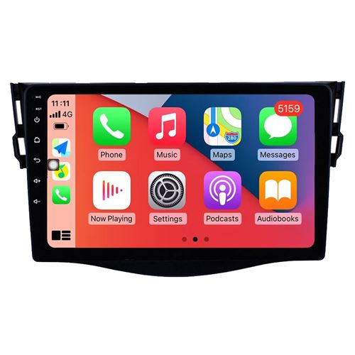 Autoradio Multimédia RoverOne CarPlay Android Auto GPS pour Toyota RAV4 2007-2012