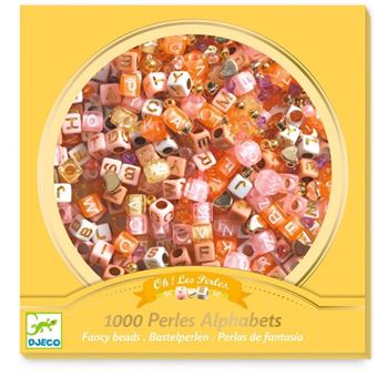 Création perle et bijou Djeco Perles alphabet Or - 1