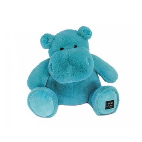 Non Communiqué Multicolore Doudou Hippopotame United Vert Emeraude 40 Cm