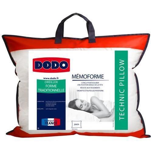 DODO Oreiller a memoire de forme MEMOFORME - 50 x 70 cm