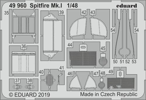 Spitfire Mk.i For Tamiya - 1:48e - Eduard Accessories