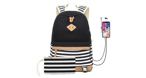 Sac à dos fille toile cartable école fille cartables sac à dos