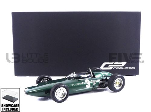 Voiture Miniature de Collection GP REPLICAS 1-18 - BRM P57 - Winner GP South Africa 1962 - Green - GP124A