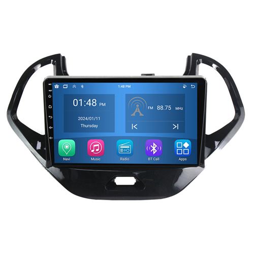Autoradio RoverOne® Bluetooth CarPlay Android Auto Navigation 4Go RAM 64Go ROM pour Ford Figo 2015-2018