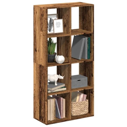 Non Communiqué Marron Étagère Séparatrice De Pièce Vieux Bois 69,5X29x137,5 Cm - Image 1